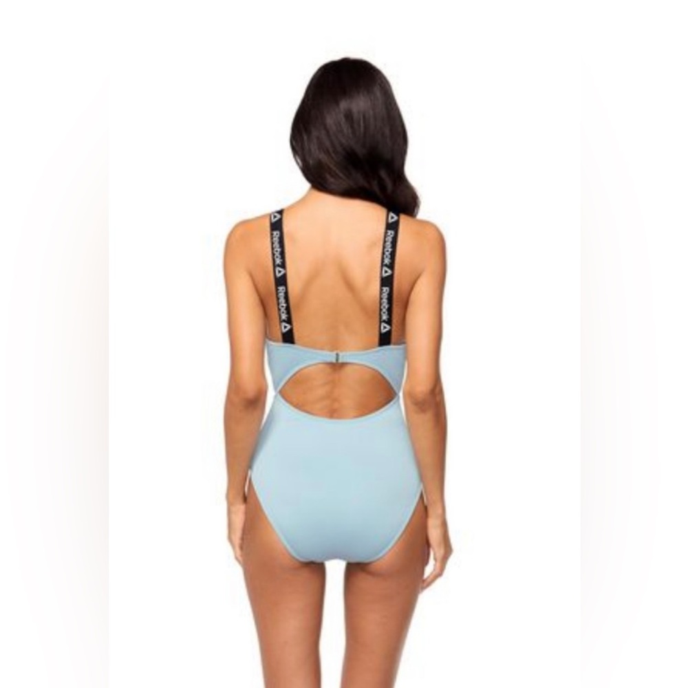 — 2/$5 — Reebok Drawstring Cutout One-Piece Racerback Swimsuit - Picture 16 of 16